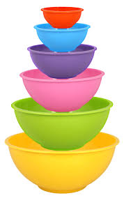 This set is very nice looking. Melange Melamine Kitchen Mixing Bowls Set 6 Piece Shatter Resistant Serving Bowls Stackable Nesting Bpa Free Utensils Dishwasher And Microwave Safe Bowls For Baking Meal Prep Multicolor Walmart Com Walmart Com