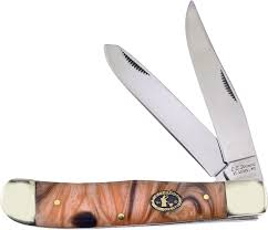 Vintage e.c.simmons keen kutter bone handle pocket knife. Fecs108cg Frost Cutlery E C Simmons Trapper Pocket Knife Gold Resin