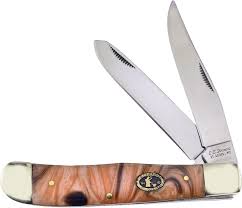 Simmons keen kutter pearl 3 blade pocket knife st louis. Fecs108cg Frost Cutlery E C Simmons Trapper Pocket Knife Gold Resin