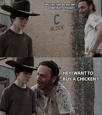 The 19 Greatest Dad Jokes From Rick Grimes Walking Dad Jokes The Walking Dad Walking Dead Jokes