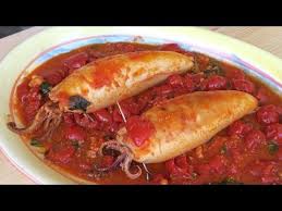 Nonna 39 S Stuffed Calamari Recipe Laura In The Kitchen Internet Cooking Show Starring Laura Vitale Calamari Recipes Squid Recipes Food