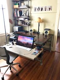 Amazing gallery of interior design and decorating ideas of built in desk shelves in bedrooms, closets, living rooms, dens/libraries/offices, girl's rooms, laundry/mudrooms. Diy Pipe Desk With Shelves What You Need To Build Your Own Simplified Building