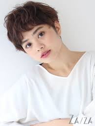 ハンサムショート ミズ 30代 40代 ビューティーboxヘアカタログ 髪型 ハンサムショート 前髪なし 女性