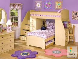 غرف نوم اطفال دورين للبنات Kid Beds Bunk Bed With Desk Bunk Bed Designs