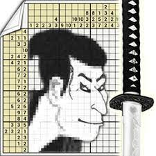 You have a grid of squares, which must be either filled in black or marked with x. Nonograms Katana Online