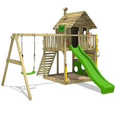 Beauty.scouts holzspielhaus vinny mit veranda + rutsche + leiter + sandkasten + 1x schaukel 277x540x291cm aus holz in braun kinderspielhaus holzhaus stelzenhaus. Fatmoose Spielturm Groovygarden Combo Xxl Baumhaus Stelzenhaus Mit Grossem Sandkasten Rutsche Und Schaukelanbau Spielhaus Kinder De