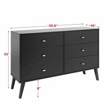 Get 5% in rewards with club o! Langley Street Shamar Mid Century Modern 6 Drawer Double Dresser Reviews Wayfair Mid Century Modern Dresser Modern Dresser Dresser Drawers