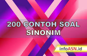Pomoc do słownika synonimów» co to znaczy wyraz bliskoznaczny» definicja synonim» słownik synonimów języka polskiego online» internetowy słownik wyrazów. 200 Contoh Soal Cpns Sinonim Tryout Soal Cpns
