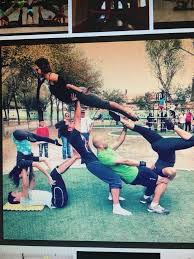 Group Acro Yoga Pose Acro Yoga Poses Acro Yoga Group Yoga Poses