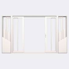 Coulissant deux vantaux de grandes dimensions en aluminium. Baie Coulissante Galandage Alu 4 Vantaux 2 Rails