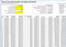 031 Loan Payment Schedule Template Mortgage Table