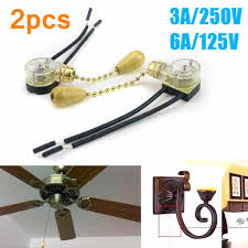 Check spelling or type a new query. 2pcs 3a 250v 6a 125v Lighting Ceiling Fan Pull Chain Switch 2 Wire Connector New Buy From 3 On Joom E Commerce Platform
