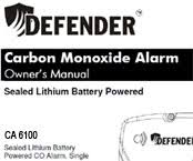 Download defender carbon monoxide alarm cd8110 free pdf owner's manual, and get more defender cd8110 manuals on bankofmanuals.com. Defender Carbon Monoxide Alarms