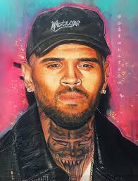 Chris Brown Artwork Created with Pastels