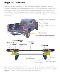 These attach to your truck's bumper to provide permanent points for the rear of your camper. Tie Downs Lippert Customer Support