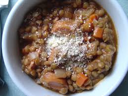 Ina S Sausage And Lentil Soup Smells Like Home Recipe Lentil Sausage Soup Sausage Stew Lentils And Sausage
