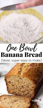 One Bowl Banana Bread Veronika S Kitchen Recipe In 2020 Banana Bread Recipe Moist Easy Banana Bread Recipe One Bowl Banana Bread
