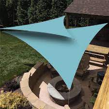 Elegant Choise 9 X9 X9 Sun Shade Sail Waterproof Heavy Dury Triangle Patio Canopy Cover Uv Blocking Sunshade Sail Blue Walmart Com In 2021 Sun Sail Shade Shade Sail Outdoor Shade