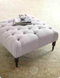 Coffee tables & side tables. White Tufted Ottoman Coffee Table