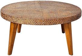 These textured abaca fibers (similar to hemp) have a neutral brown color and are woven in concentric circles. Round Woven Coffee Table Ideas On Foter