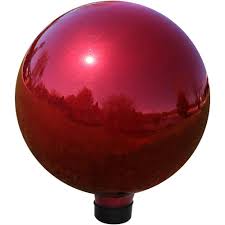 Diy home & garden decor. Sunnydaze Decor Mirrored Garden 10 In Gazing Ball Yard Decor Red Decor Garden Globes Mosaic Garden