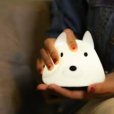 Loskii Hc 90 Usb Charging Dog Shape Silica Gel Decorative Atmosphere Colorful Squishy Night Light Sale Banggood Com