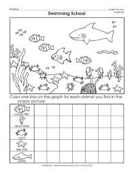 Ocean Graph Kindergarten Math Worksheets Animal Worksheets Kindergarten Worksheets