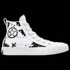 Converse Kids Unt1tl3d Tear Away High Top In White White Black Modesens