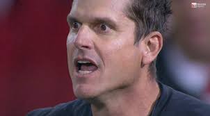 Jim Harbaugh just looks insane all the time on the sideline : r/nfl