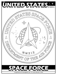 Children will have a lot of fun coloring their favorite cartoon characters with this free online coloring book. U S Space Force Free Online Coloring Pa Coloring Books