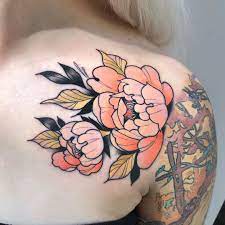 Neo traditional flowers by ollie t2 beautiful flower. Pin On Tattoo Ideen