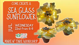 Sea Glass Sunflower Workshop