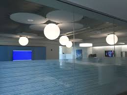 Spi Lighting Spheres Available With 0 10 Volt Dimming Create A Great Lighting Atmosphere In This Conference Room Lighting Sphere Design Architecture Design