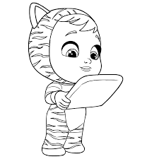 Cry Babies Coloring Page Drawing 5