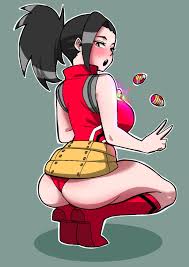 Rule 34 - Ass Ass Focus Female Female Only Green Bean Hero Outfit (mha) Momo  Yaoyorozu My Hero Academia Solo Solo Female Squatting Tight Clothing |  8732164