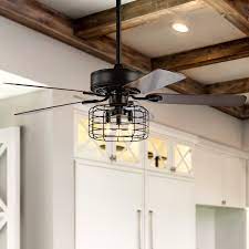 A mounting bracket is included for attaching these fans to a. 17 Stories 52 Vaughn 5 Blade Standard Ceiling Fan With Remote Control And Light Kit Included Reviews Wayfair