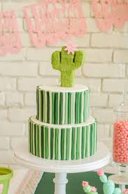 Here are some items i recommend for a cactus theme birthday party The Cutest Cinco De Mayo Celebration Mint Event Design Fiesta Cake Cactus Cake Cactus Party