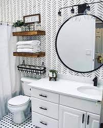 Adopt this bathroom idea by. 8 Small Bathroom Decorating Ideas You Have To Try Ideasfortilingasmallbathroomwalls Small Bathroom Decor Bathroom Accent Wall Bathroom Decor