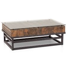 Make Your Living Room Feel Like A Lavish Log Cabin With This Unique Mixed Media Lost City Coffee Table Rowe Furniture Living Room Corner Coffee Table