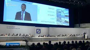 Deutsche bank ag weist für das geschäftsjahr 2017 einen verlust nach steuern von 735 millionen euro aus. Video Hauptversammlung In Frankfurt Deutsche Bank Streicht Tausende Stellen Tagesschau De