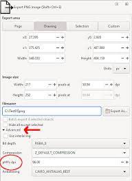 Changing The Dpi Of Inkscape S Png Export Graphic Design Stack Exchange