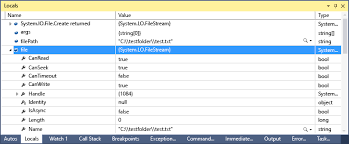 Inspect Variables Autos And Locals Windows Visual Studio Microsoft Docs