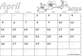 Die 12 kalenderblätter sind in einem minimalistischen design mit großer typographie erstellt. Monatskalender April 2021 Pdf Drucken Kostenlos
