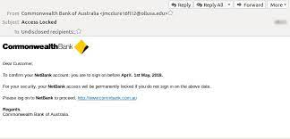 9:00 am to 3:00 pm. Comm Bank Scam Fake Email Links To Phishing Site