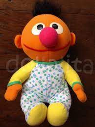 1990 Rare Playskool Baby Ernie 12 In Pajamas Stuffed Plush Doll Sesame Street Vintage Dolls Plush Dolls Playskool