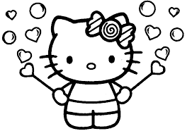 These free grandparents day coloring pages are the perfect way to touch a grandparent's heart this. Valentine Day Hello Kitty Coloring Book Pages Colorine Net 8865 Coloring Home