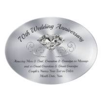 While the fourth anniversary may not feel special, you can make it amazing by choosing a traditional gift and giving it in a romantic setting. 70th Wedding Anniversary Gifts For Grandparents Square Wall Clock Zazzle Com