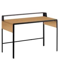 Egal ob der schreibtisch oval, rechteckig oder rund ist. Nager Schreibtisch In Nussbaum Oder Eiche Und Schwarzem Metall Wohnzimmer Home Design