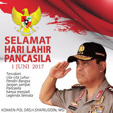 Adakalanya kesulitan datang silih berganti mengiringi perjalanan hidup ini. Selamat Hari Lahir Pancasila 1 Juni 2017 Kabarpolisi Com