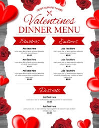 See more ideas about valentine dinner, valentine, valentine dinner party. 420 Valentines Menu Customizable Design Templates Postermywall